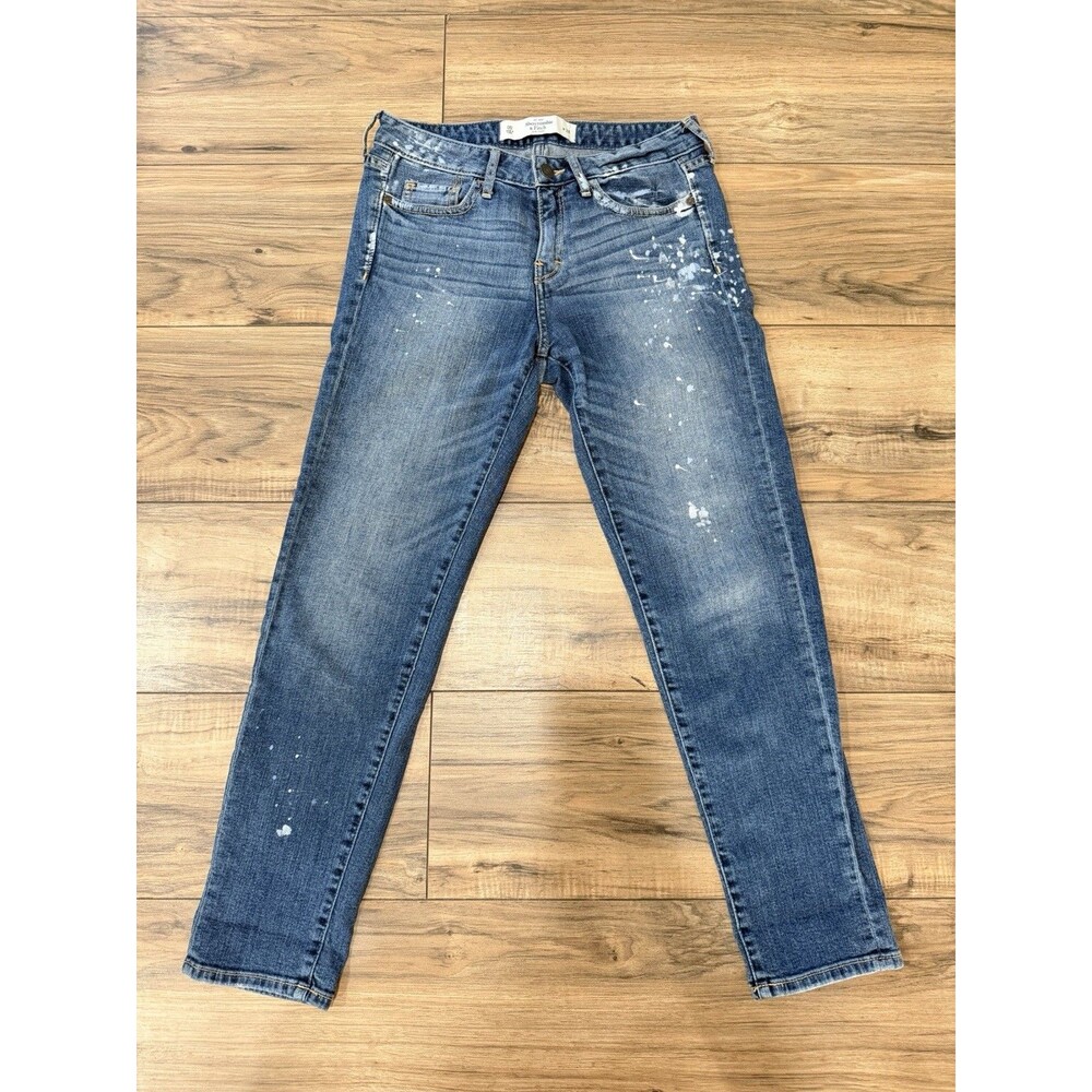 Abercrombie & Fitch Women’s  Vintage Paint Splattered Design Jeans 00 Size 24